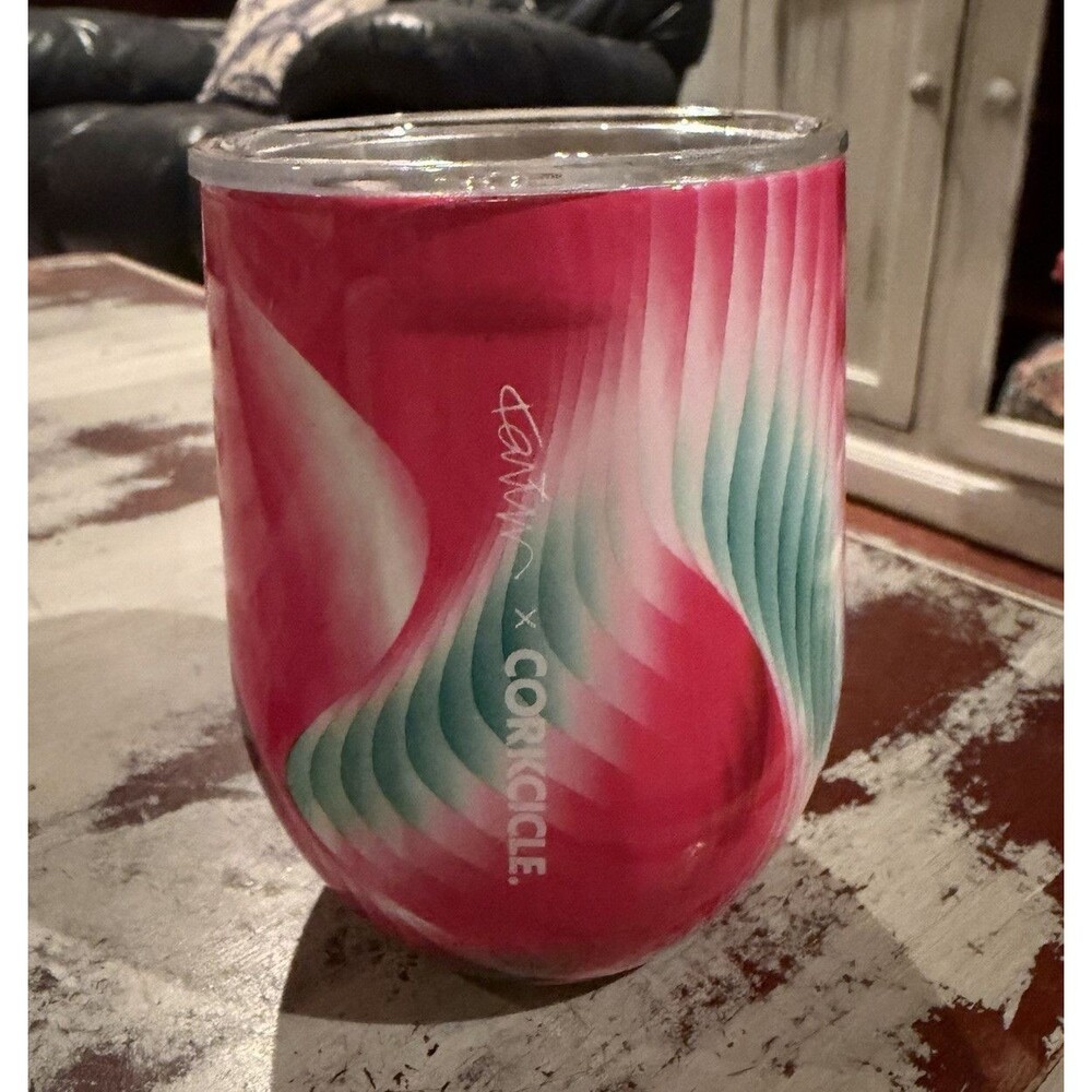 Corkcicle 12oz Stainless Steel Insulated Tumbler w/ Slide-Lock Lid, Swirl